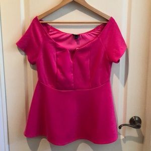 Hot Pink Peplum